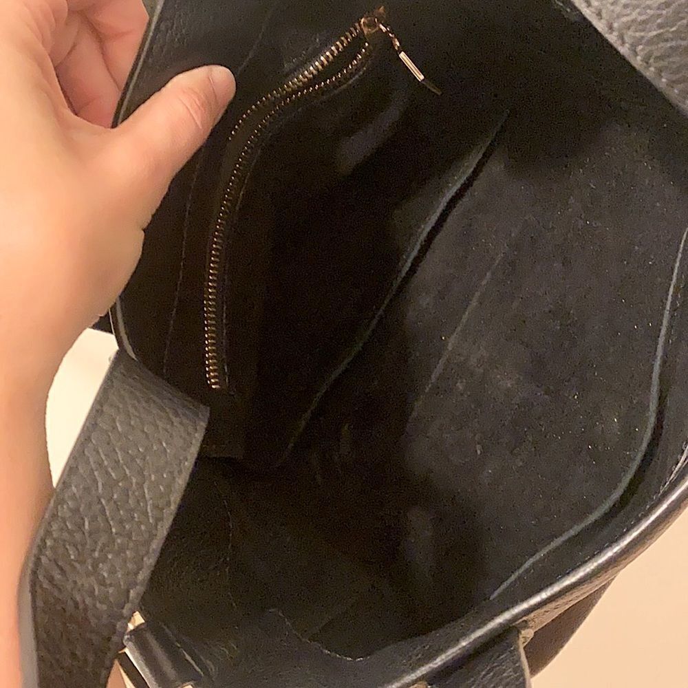 Meli Melo Thela Mini Black Crossbody Bag Purse Handbag Pebbled Leather - Picture 12 of 13